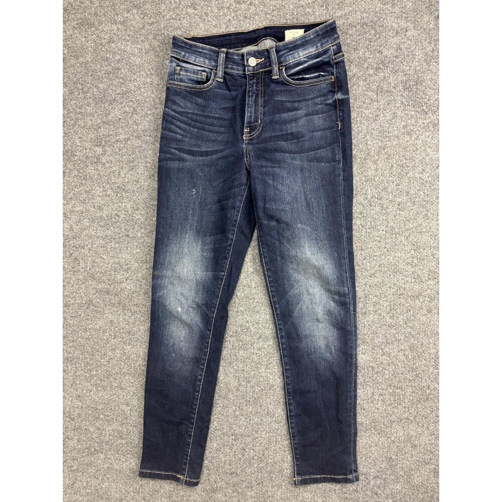 Bridge By Gly Jeans Womens 26 Blue Medium Wash Curvy‎ High Rise Ankle Skinny